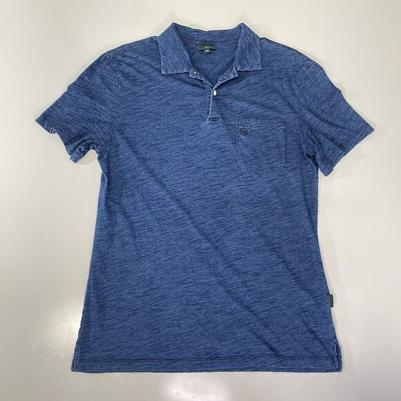 AG Adriano Goldschmied Green Label Premium Polo Shirt Blue Size S - Picture 1 of 8